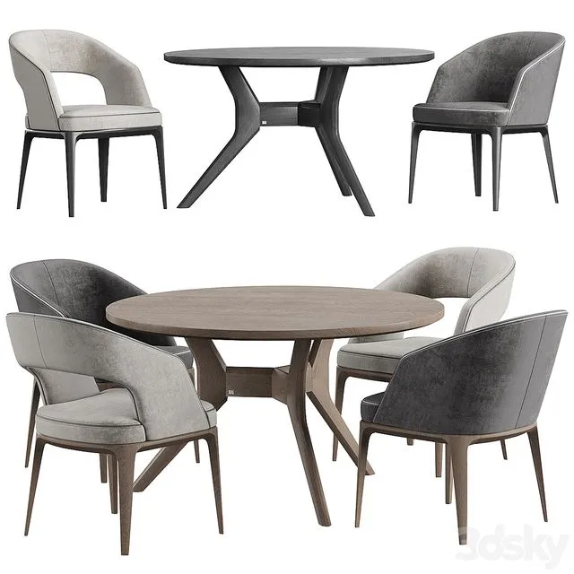 Pace Loom Chair ROLF BENZ 965 Table 3dsMax Model