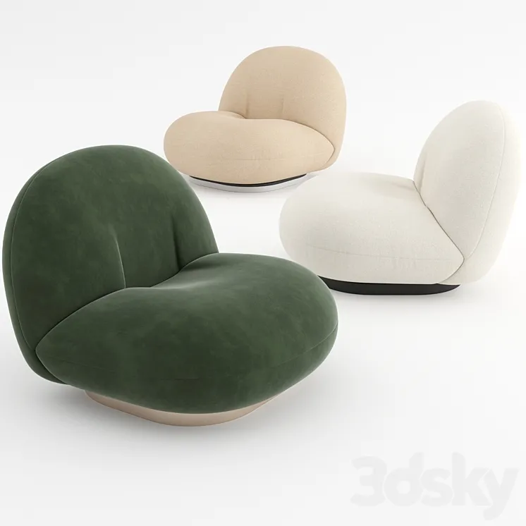 Pacha Lounge Chair by GUBI 3DS Max