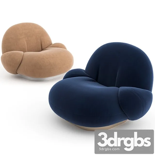 Pacha lounge chair with armrest by gubi