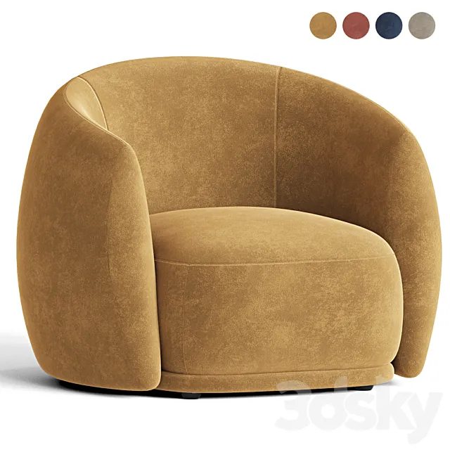 Pacific armchair vitra 3ds Max
