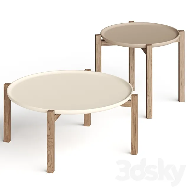 Pacini & Cappellini Gong Coffee Tables 3ds Max