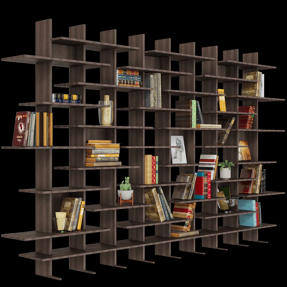 Pacini & Cappellini  – Modular bookcase Elisabeth 3ds Max