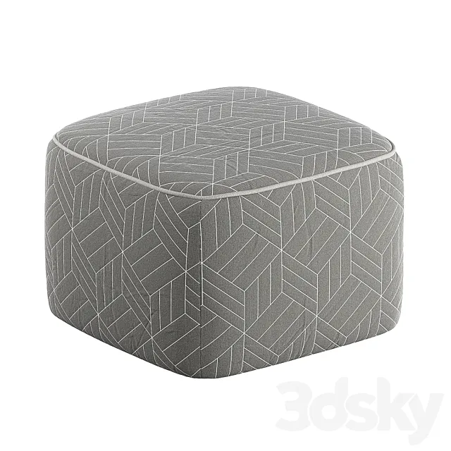 Padded stool Blomus CUBO 3DSMax File