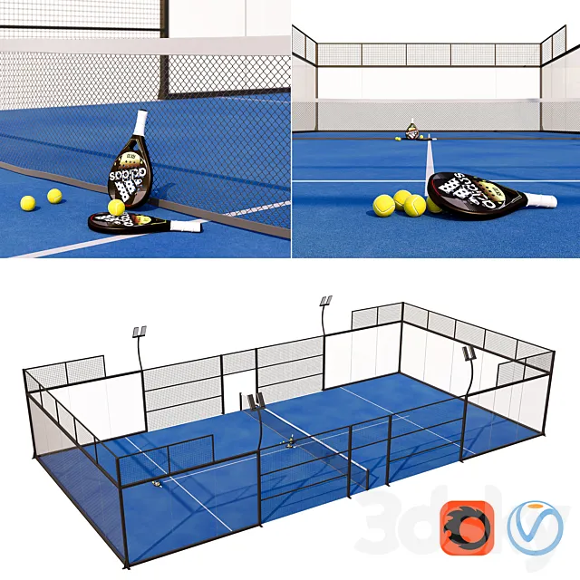 Padel 3DS Max Model