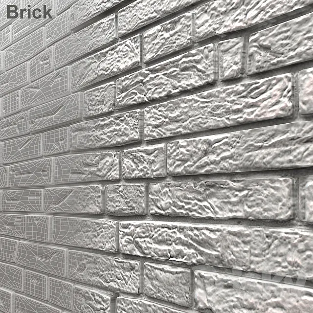 Painted brick 3DSMax File