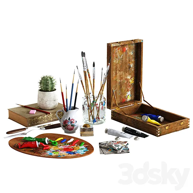 Painting set 3ds Max