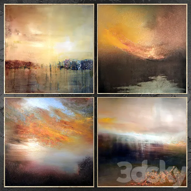 Paintings abstract | set 435 3DSMax File