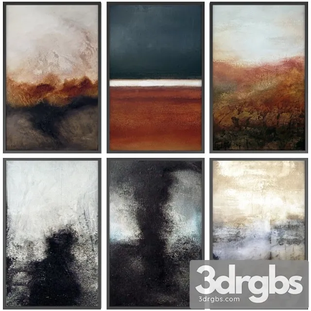 Paintings Abstract Set 60 3dsmax Download