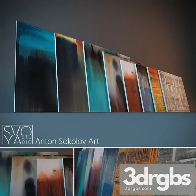 Paintings by anton sokolov. series 1 3dsmax Download