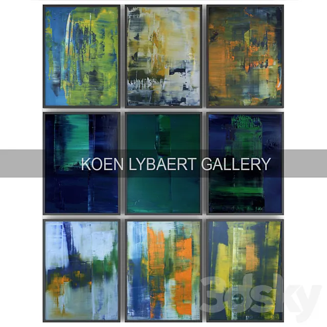 Paintings by Koen Lybaert | set 12 3ds Max