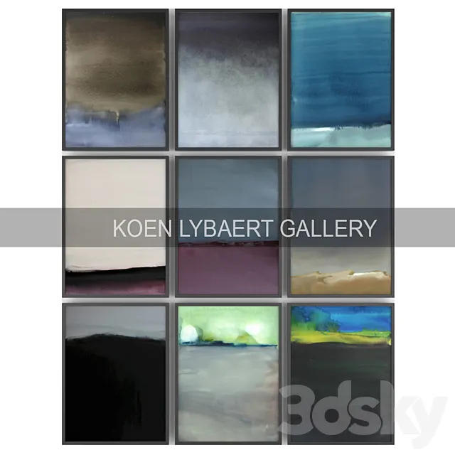 Paintings by Koen Lybaert | Set 20 3ds Max