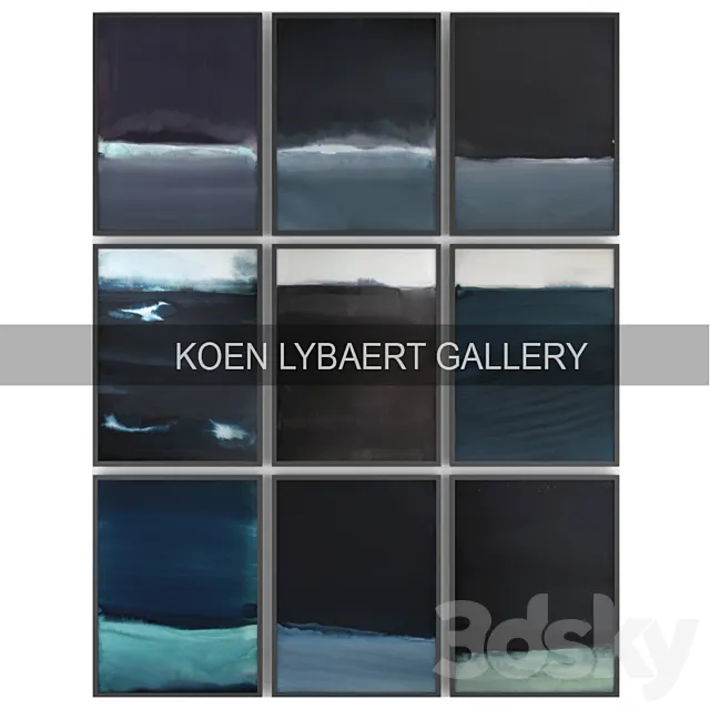 Paintings by Koen Lybaert | set 3 3DSMax File