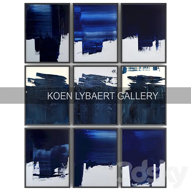 Paintings by Koen Lybaert | set 7 3ds Max