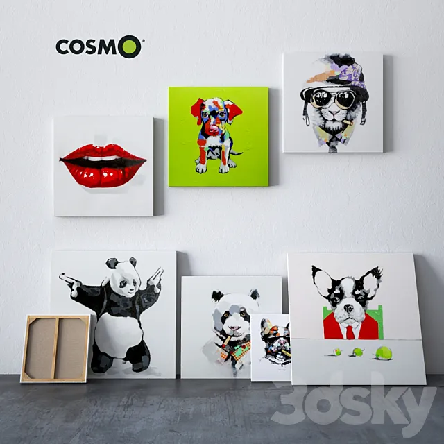 Paintings COSMO 3DS Max Model