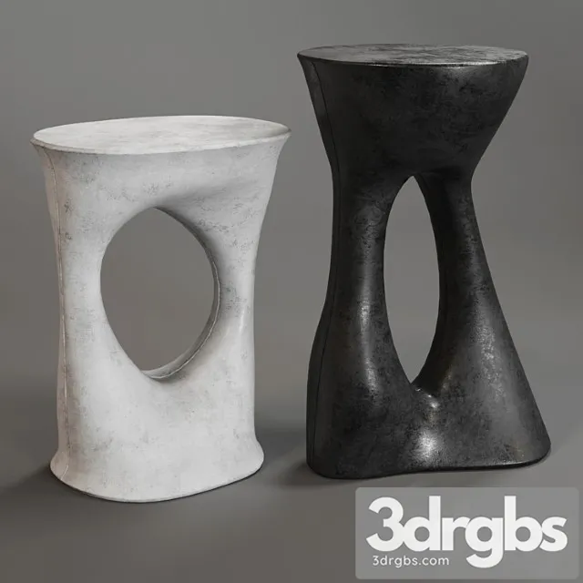 Pair of kreten side tables – tall and short 2 3dsmax Download