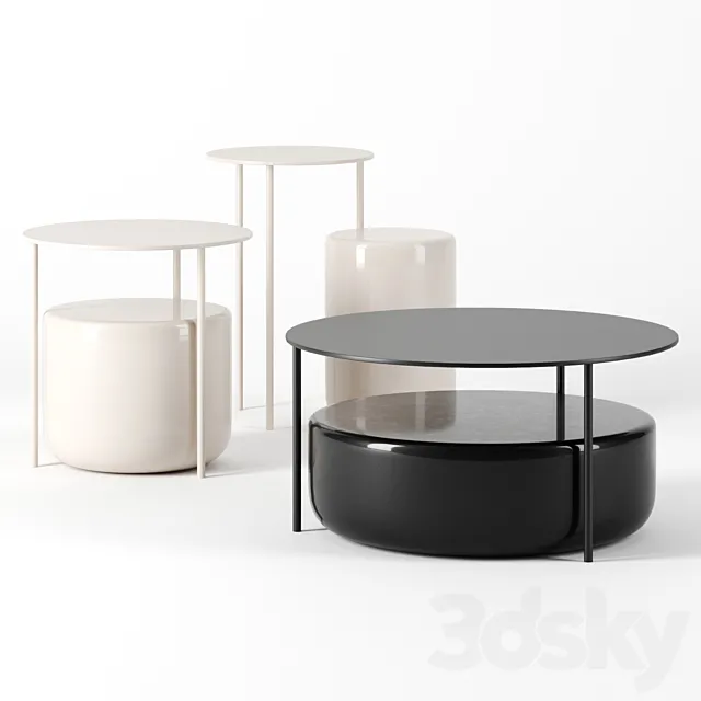 Pair tables by Mobel copenhagen 3DS Max Model