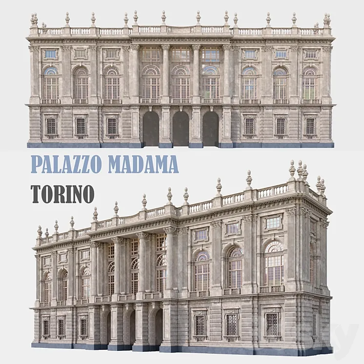 Palazzo Madama 3DS Max