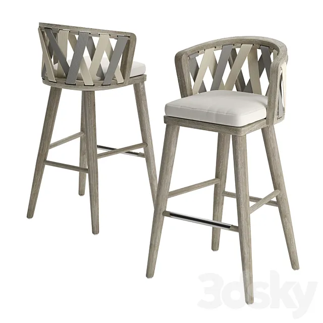 Palecek Boca Outdoor Barstool 3ds Max