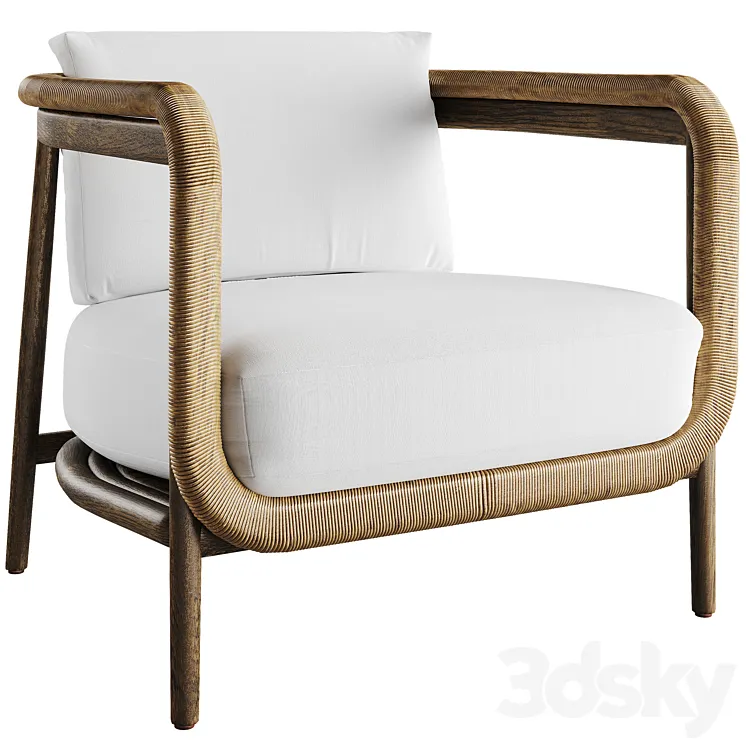 Palecek Duvall Lounge Chair 3DS Max Model