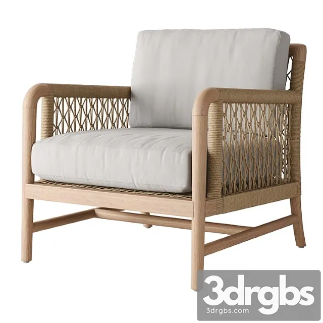 Palecek montecito outdoor lounge chair