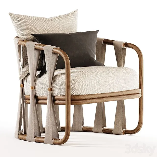 Palecek Strings Attached Lounge Chair 3dsMax Model