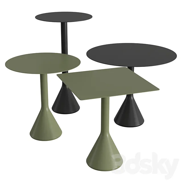 Palissade crown table 3ds Max