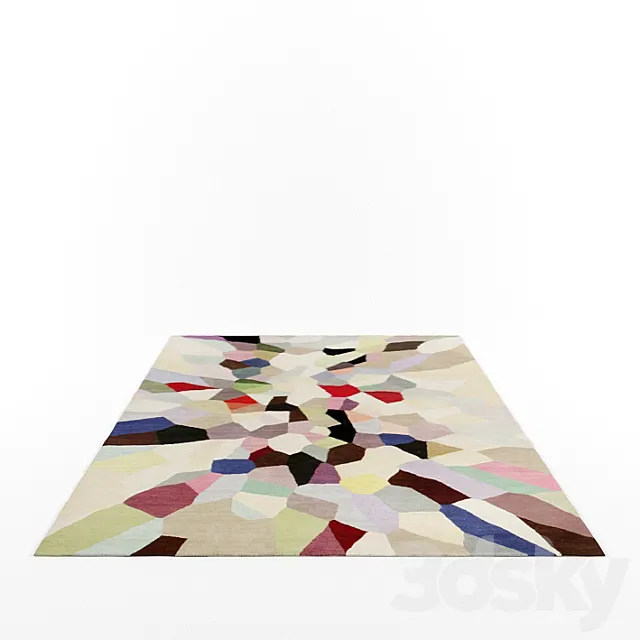Pallette rug by Fiona Curran 3DSMax File