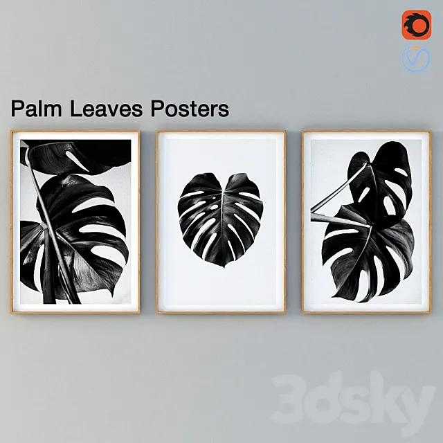 Palm Leaves Posters 3ds Max