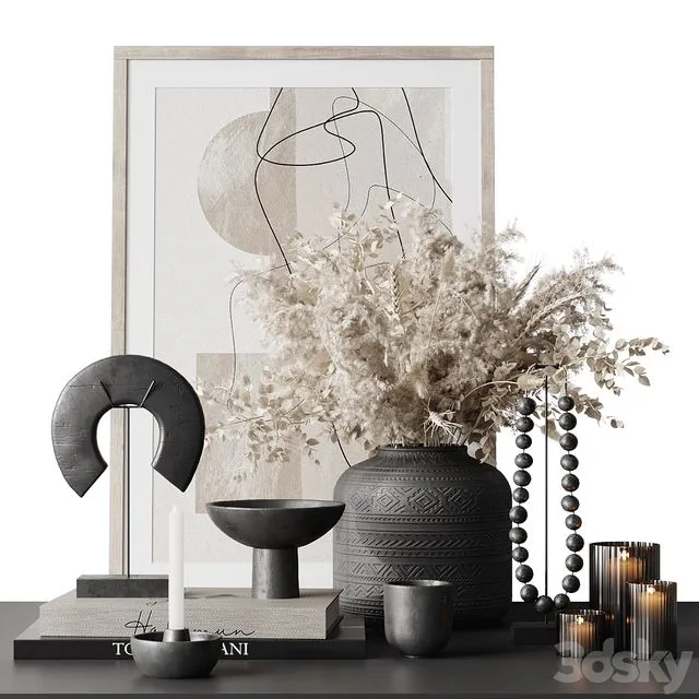 Pampas decor set 1 3dsMax Model