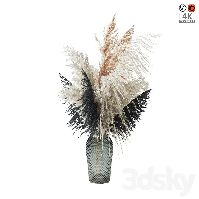 Pampas grass bouquet (Букет пампасной травы) 3DS Max Model