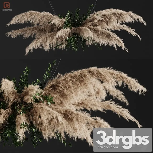 Pampas Grass Chandelier 01 3dsmax Download