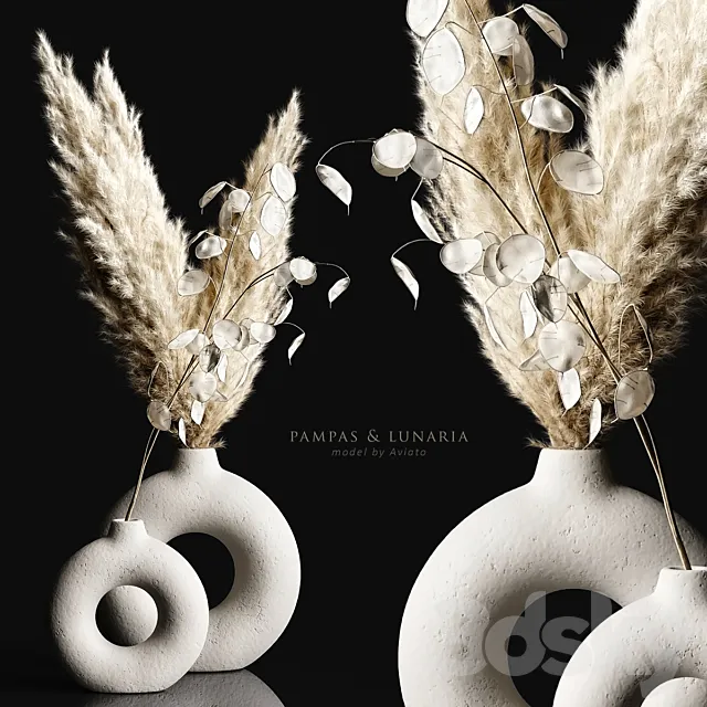 Pampas & lunaria 3DSMax File