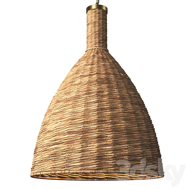 PANAMA HANDWOVEN PENDANT Restoration Hardware 3ds Max
