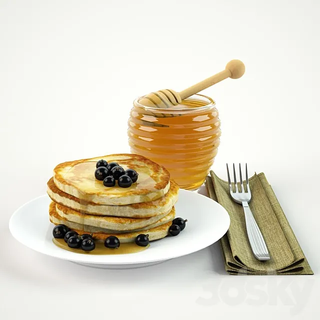 Pancakes 3DS Max Model