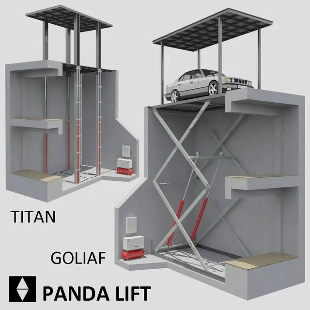 Panda Lift 3dsMax Model