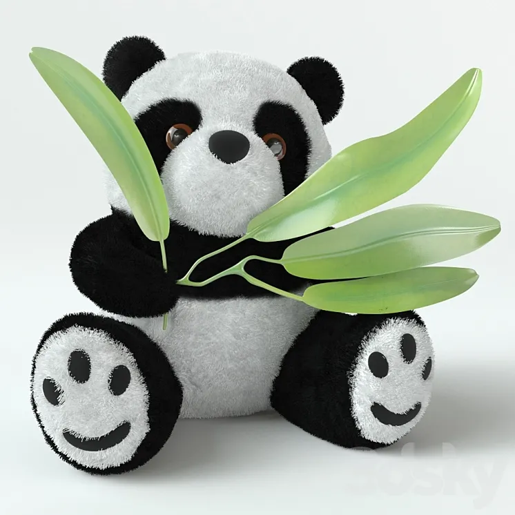 Panda toy 3DS Max