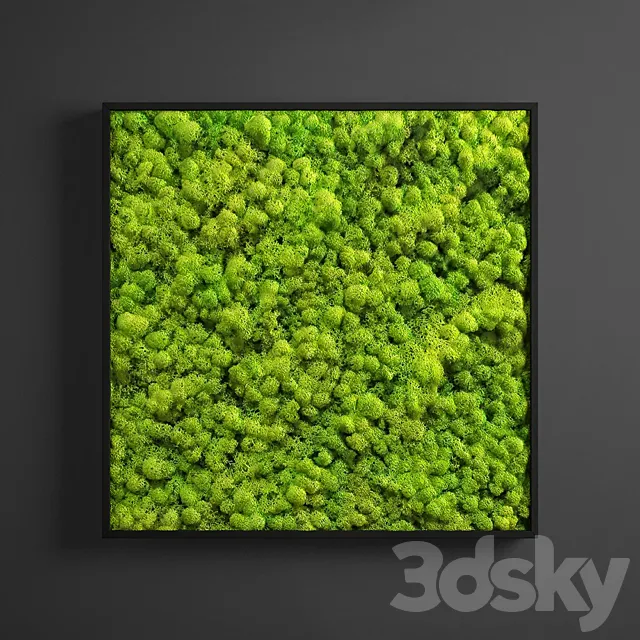 panel moss square 3ds Max