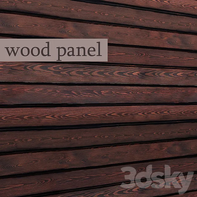 Panel of boards 3ds Max