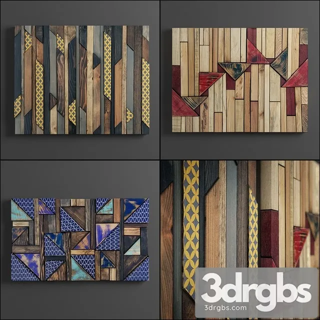 Panel Wood Art 02 3dsmax Download