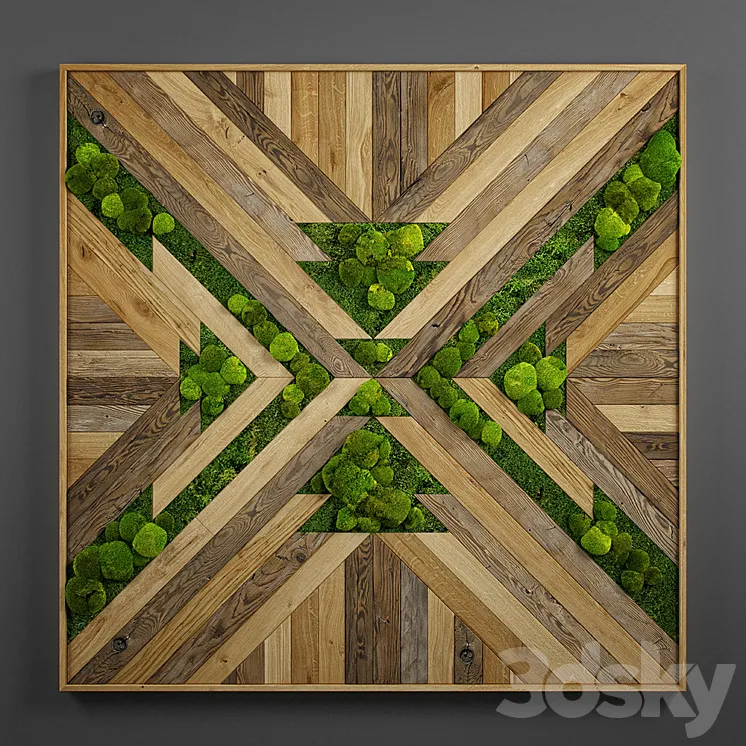 panel wood art 08 3DS Max