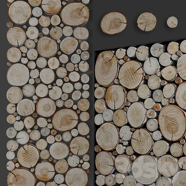 panel wood slice 3DS Max Model