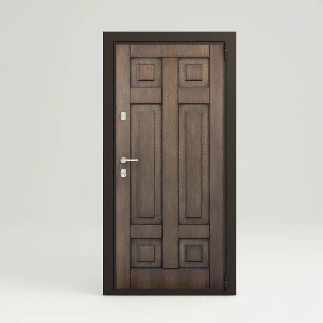 Paneled door entrance 3dsMax Model