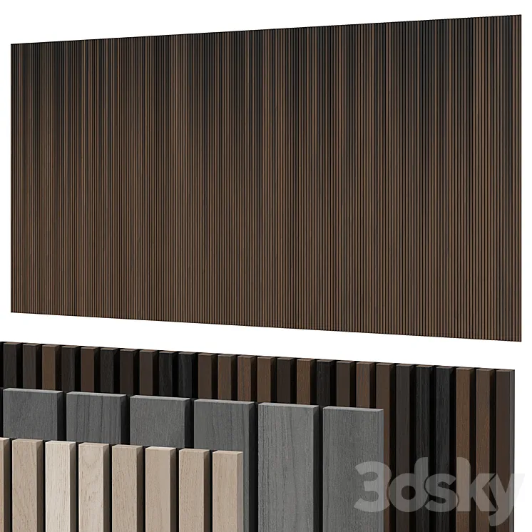 Panels with slats 3DS Max Model