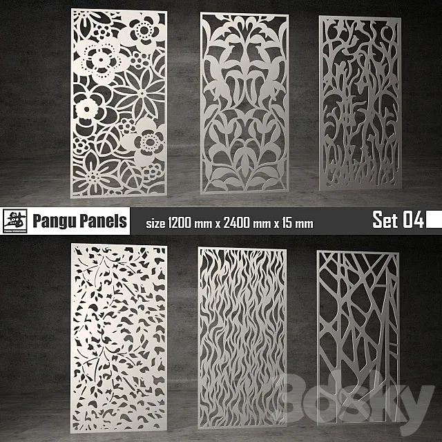 Pangu Panels Set 04 3DSMax File