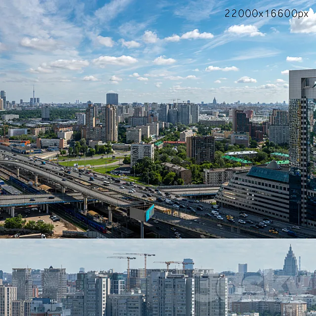 Panorama of Moscow from the flour-grinding passage v2 3DSMax File