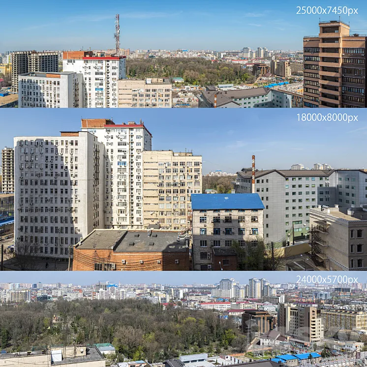 Panorama of the city of Krasnodar 3DS Max