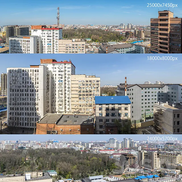 Panorama of the city of Krasnodar 3DSMax File
