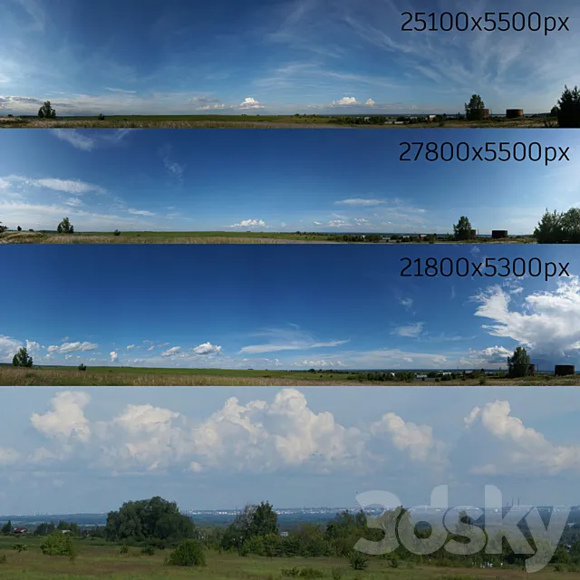 Panorama of the sky collection No. 7 3DS Max Model