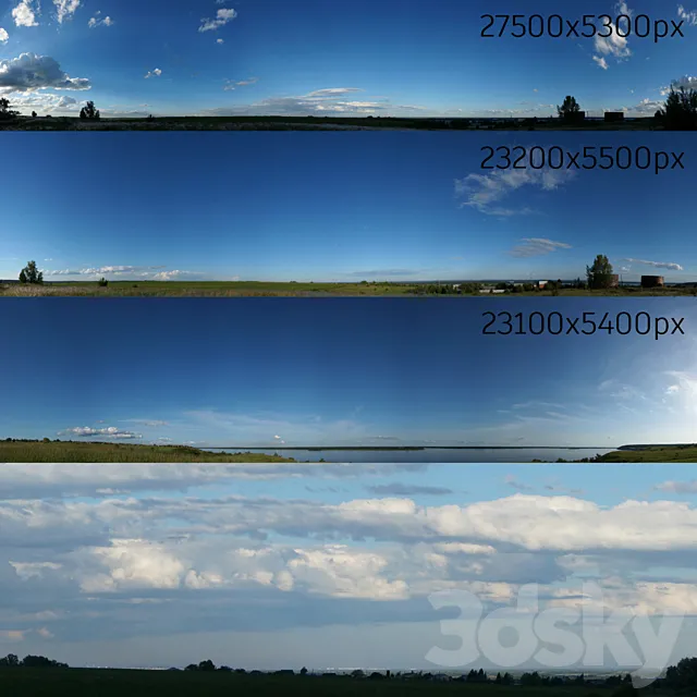 Panorama of the sky collection No. 9 3ds Max