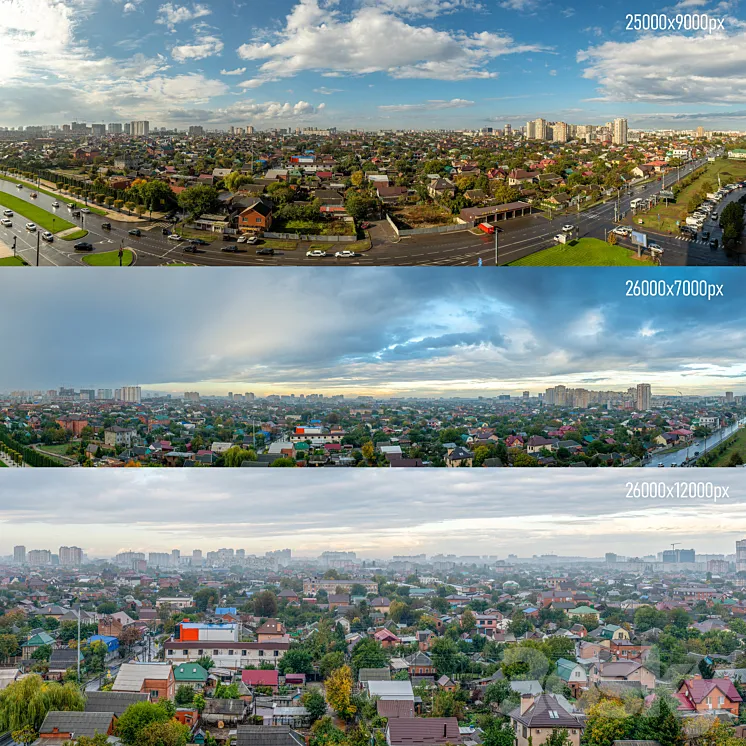 Panoramas on Krasnodar 3DS Max
